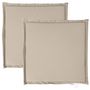 Voir la diapositive 2 : VIDAXL Coussins de siege de jardin lot de 2 taupe 45x45x2 cm carre