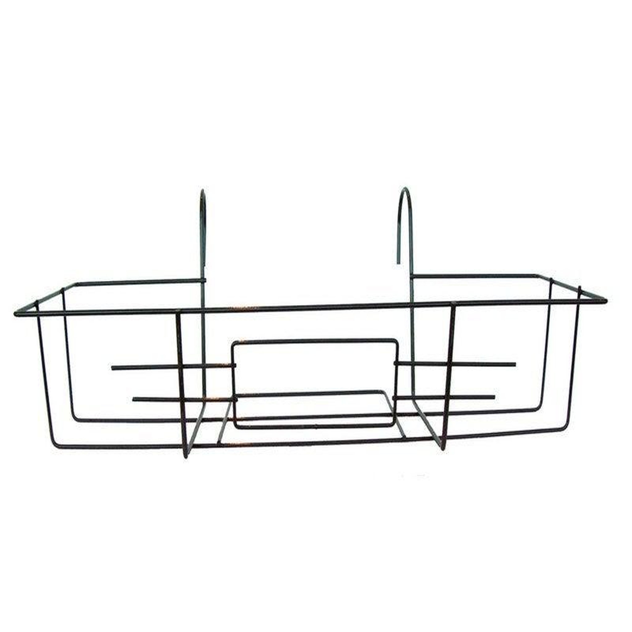 CENTRALE BRICO Support rebord fenêtre jardifer rectangulaire gris, h.23 x l.55.5 cm