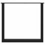 Voir la diapositive 5 : VIDAXL Pieds de table basse forme de U 3 pcs noir 90x(72-73) cm acier