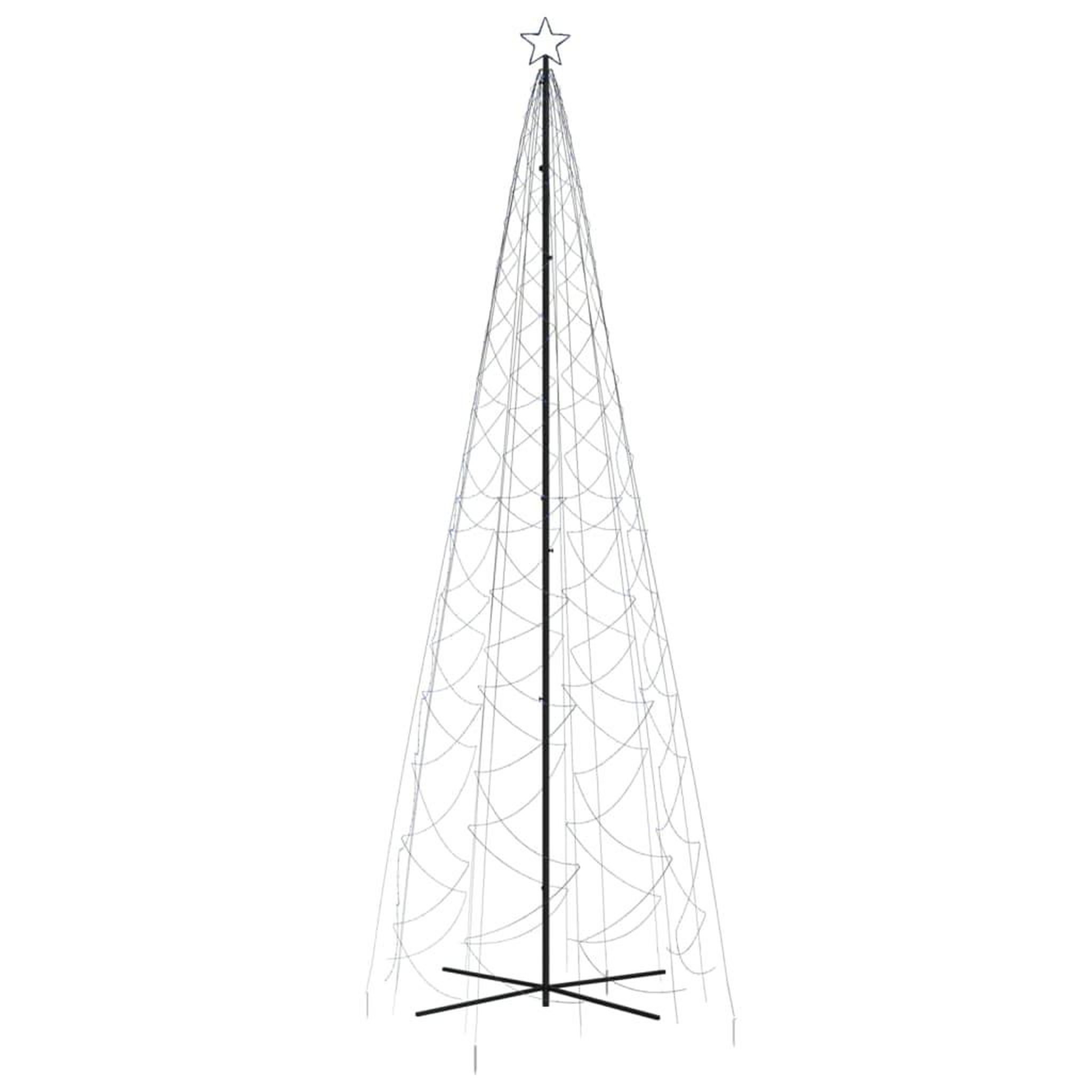 Voir la diapositive 3 : VIDAXL Arbre de Noël cone 1400 LED Bleues 160x500 cm