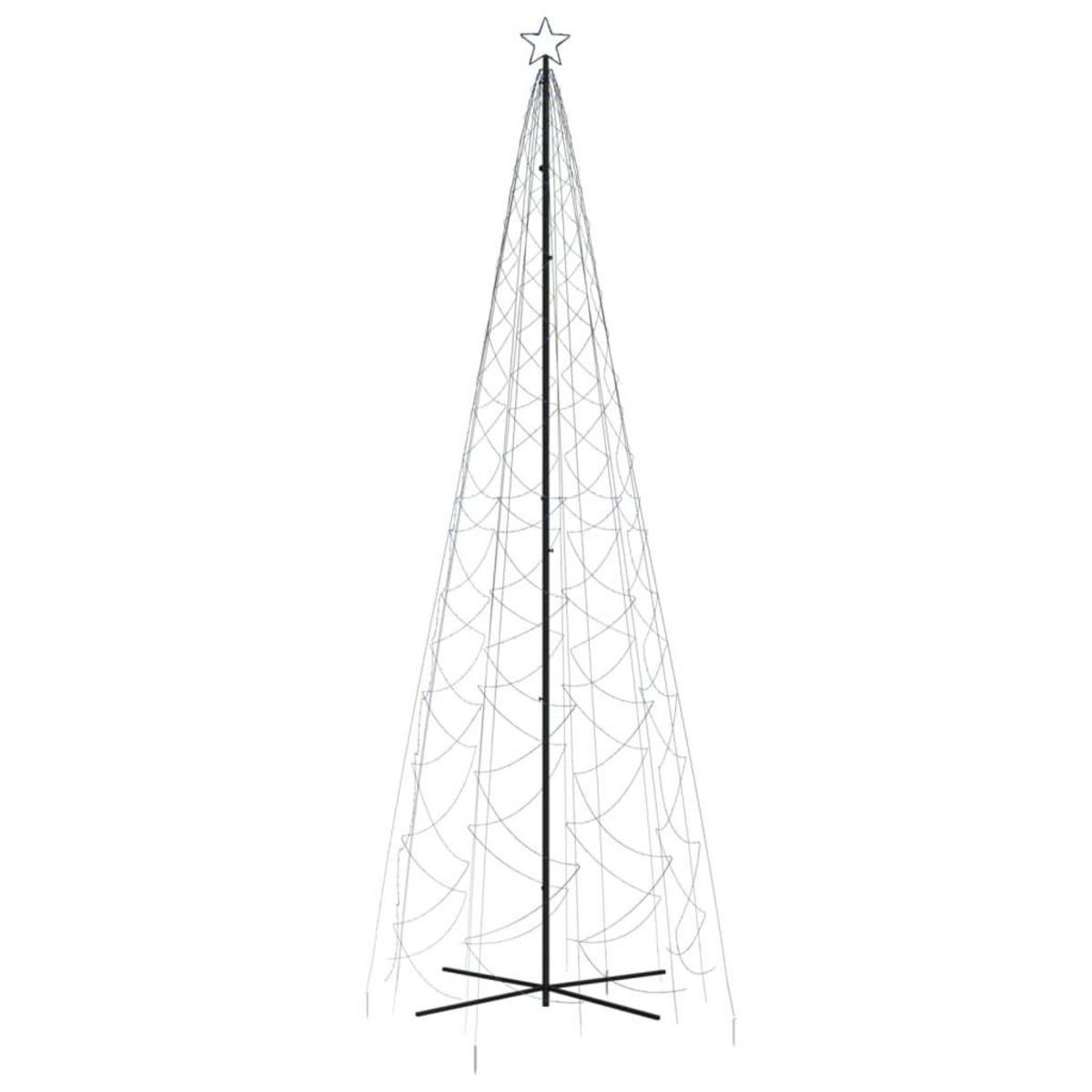 VIDAXL Arbre de Noël cone 1400 LED Bleues 160x500 cm
