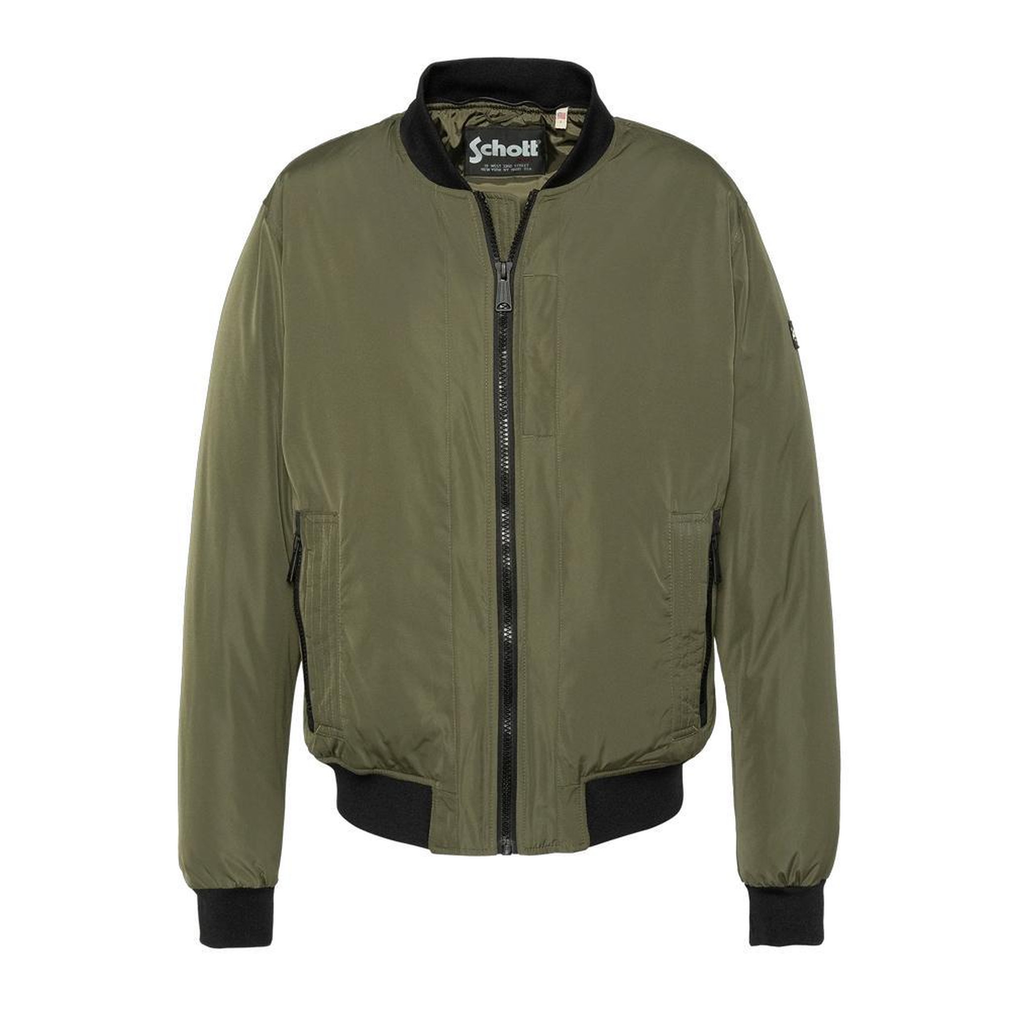Voir la diapositive 4 : Schott Blouson Kaki Schott Pastron Amovible
