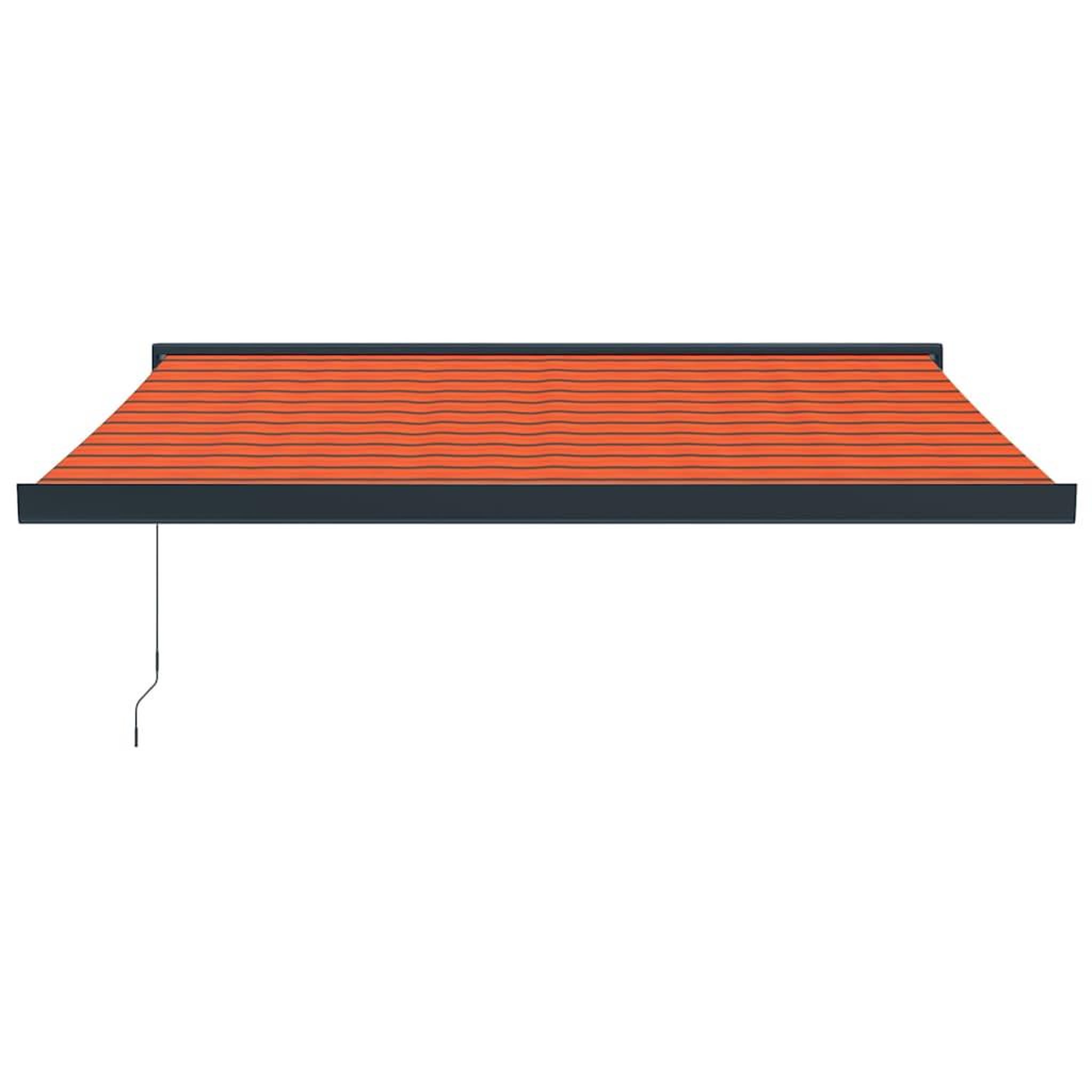 Voir la diapositive 3 : VIDAXL Auvent retractable orange et marron 3,5x2,5m tissu et aluminium