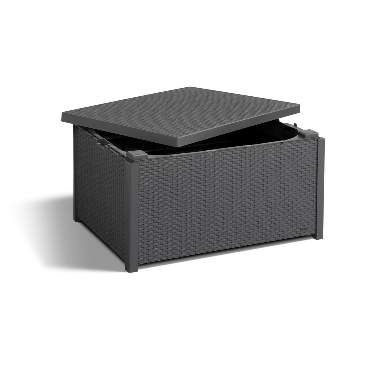 Table basse coffre de rangement gris anthracite ARICA