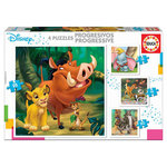 EDUCA 4 puzzles evolutifs - Les animaux de Disney
