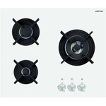 Airlux Table verre gaz 3 feux 60cm - av635hwh