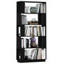 Voir la diapositive 5 : VIDAXL Bibliotheque/Separateur de piece Noir 80x25x163,5 cm Pin massif