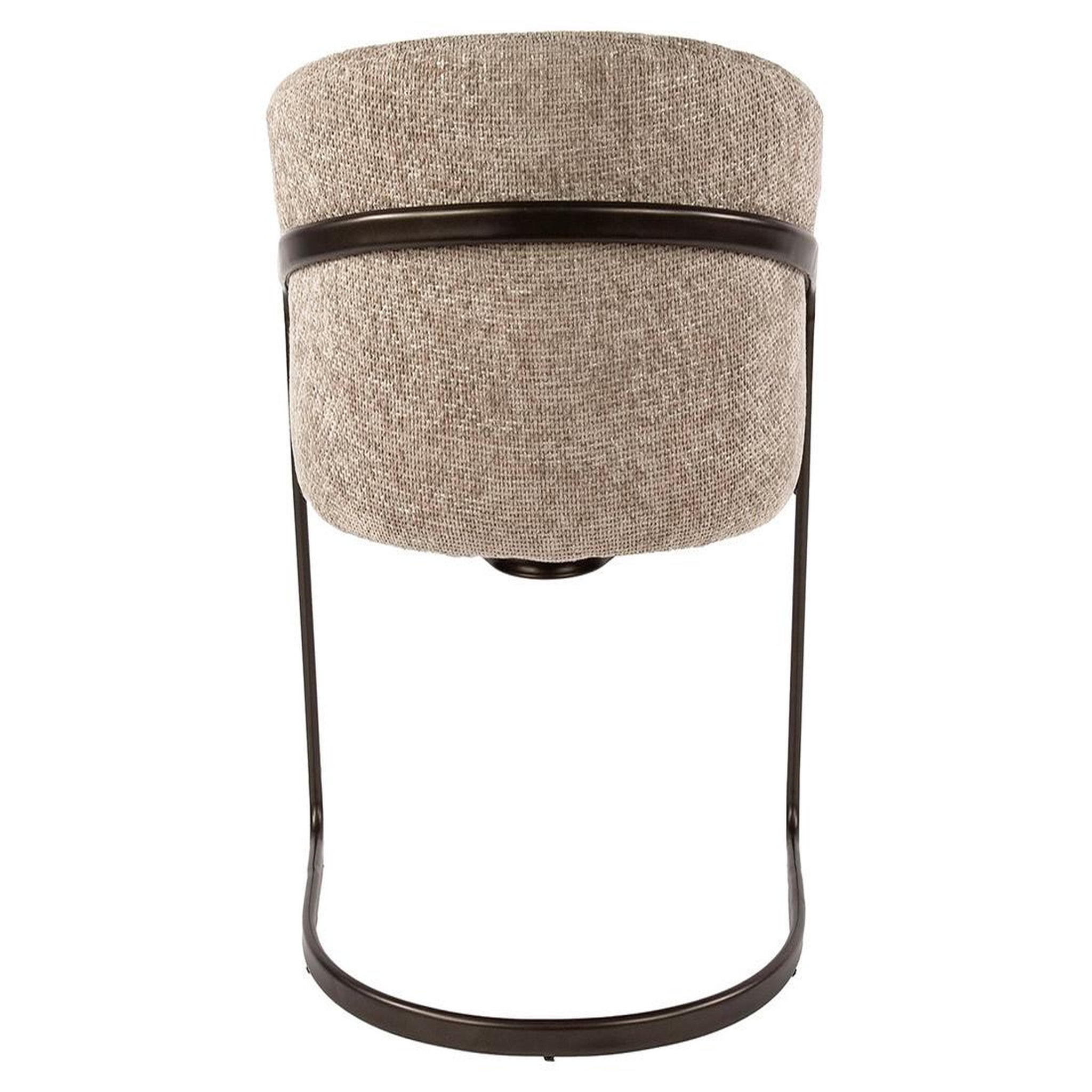 Voir la diapositive 6 : BEST MOBILIER Teo - lot de 2 chaises - pieds en métal - en tissu texturé