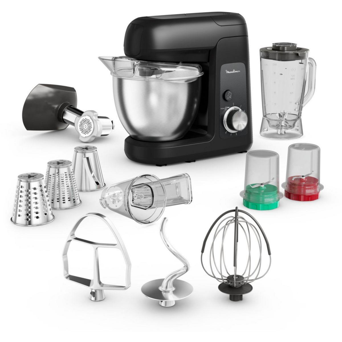 MOULINEX Robot pâtissier Bake Partner noir QA525810