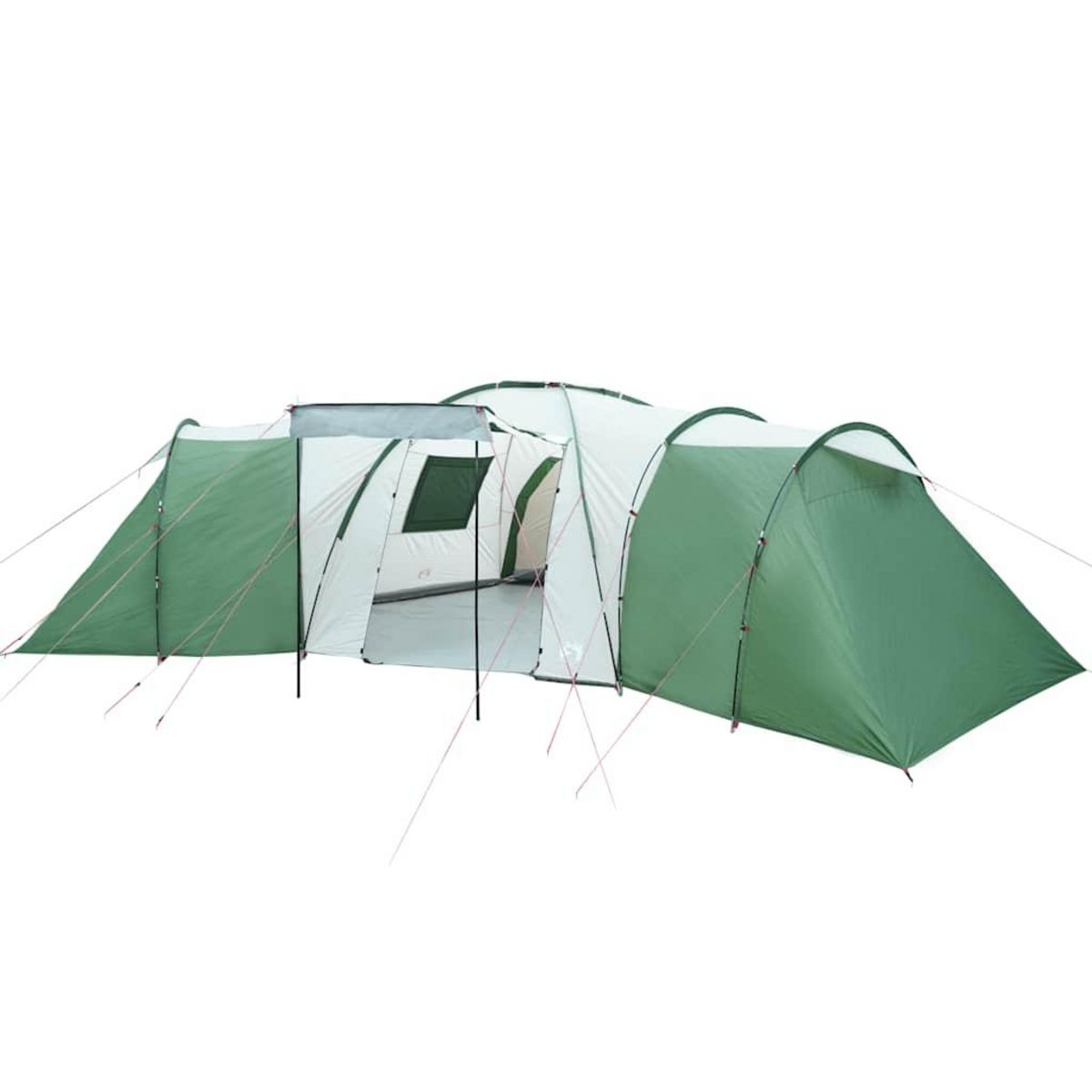 VIDAXL Tente familiale a dome 12 personnes vert impermeable