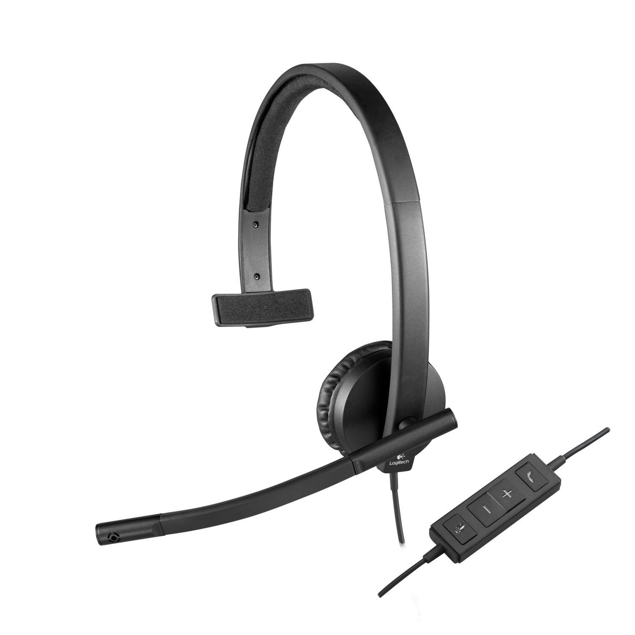 Voir la diapositive 2 : Logitech Casque USB Logitech H570e - Casque-micro On-Ear Noir