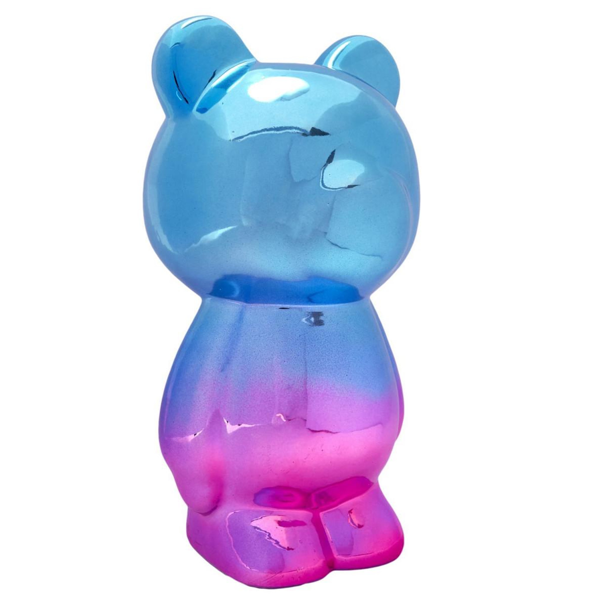 Voir la diapositive 2 : The Home Deco Factory Statuette déco crazy  electroplate  21cm multicolore
