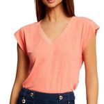 MORGAN T shirt  Femme  organ Dag. Coloris disponibles : Orange