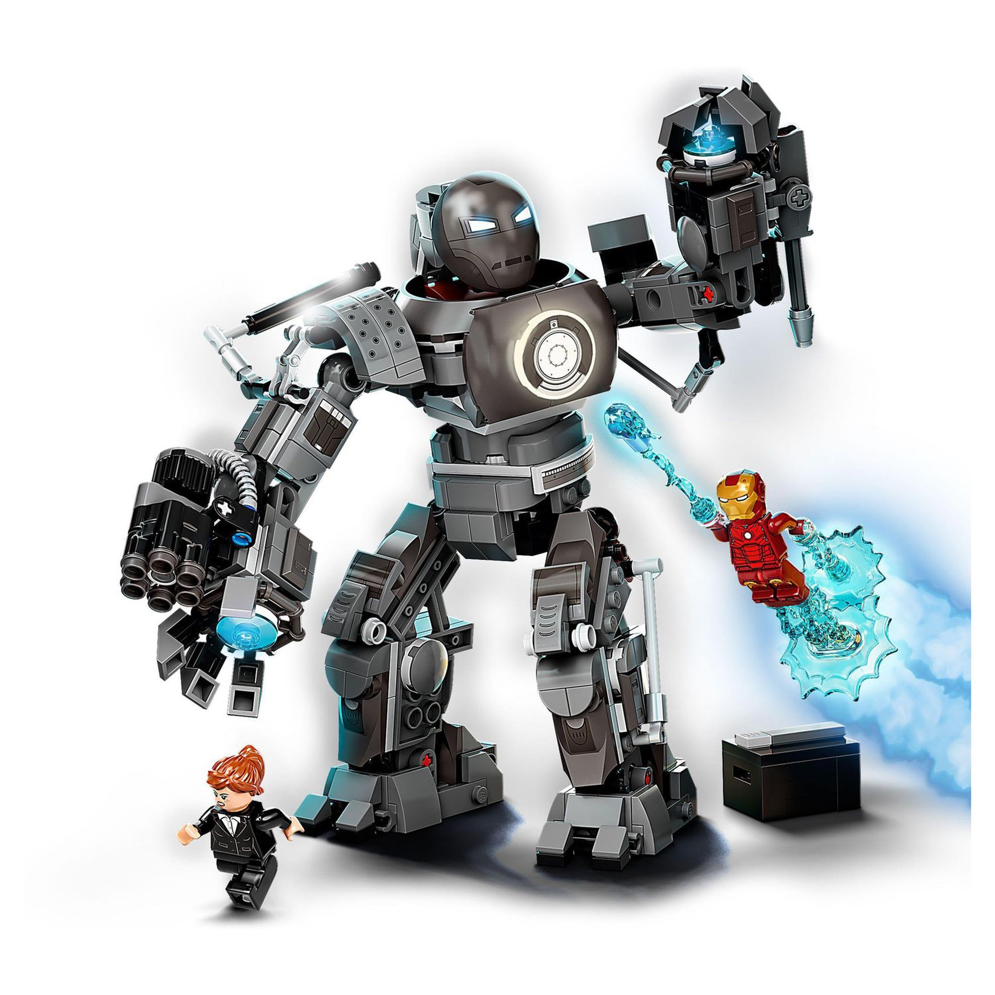 Voir la diapositive 3 : LEGO Marvel Super Heroes 76190 - The Infinity Saga - Iron Man : la destruction d&rsquo;Iron Monger dès 9 ans