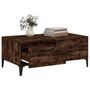 Voir la diapositive 5 : VIDAXL Table basse Chene fume 90x50x36,5 cm Bois d'ingenierie