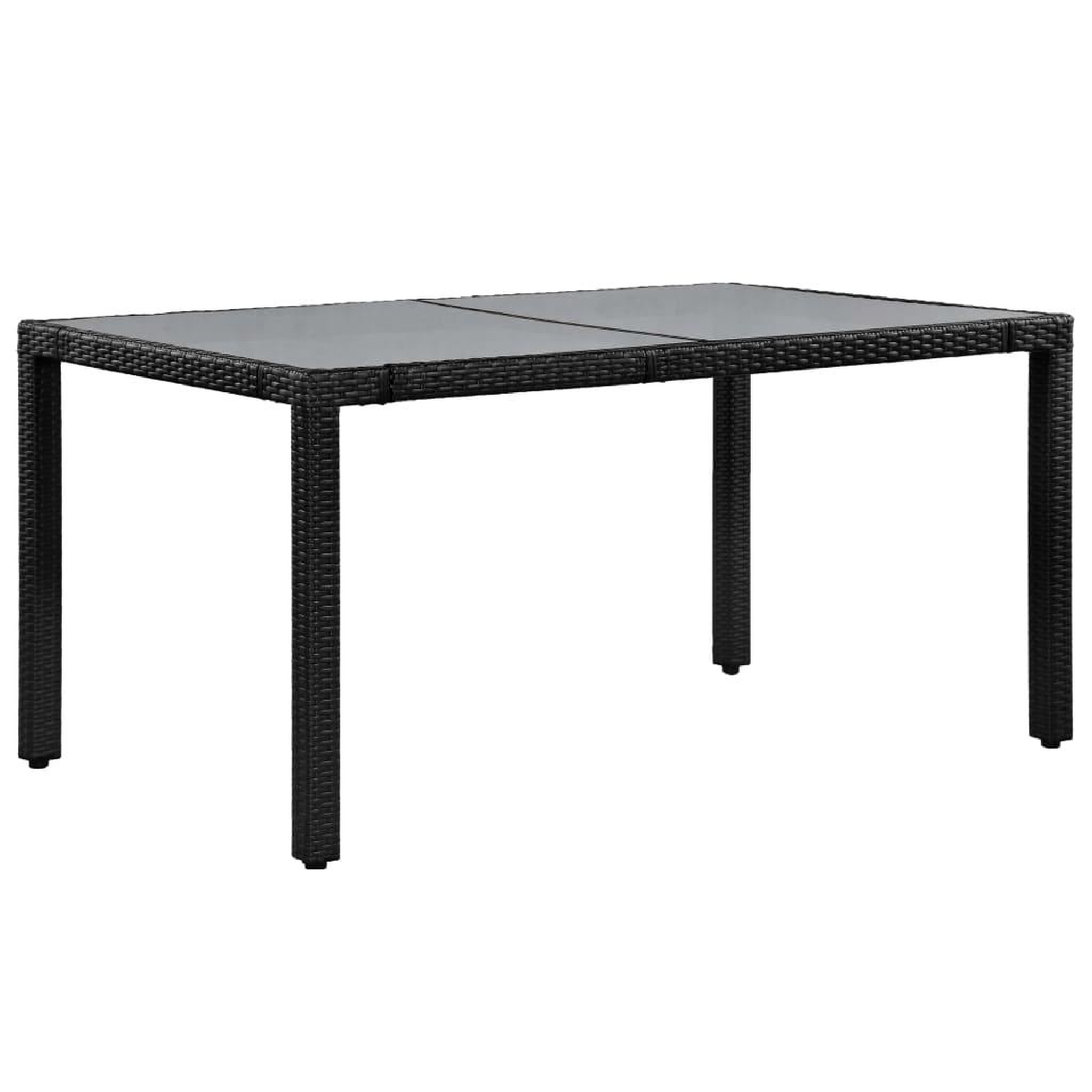 Voir la diapositive 2 : VIDAXL Ensemble a manger d'exterieur 7 pcs Resine tressee Noir