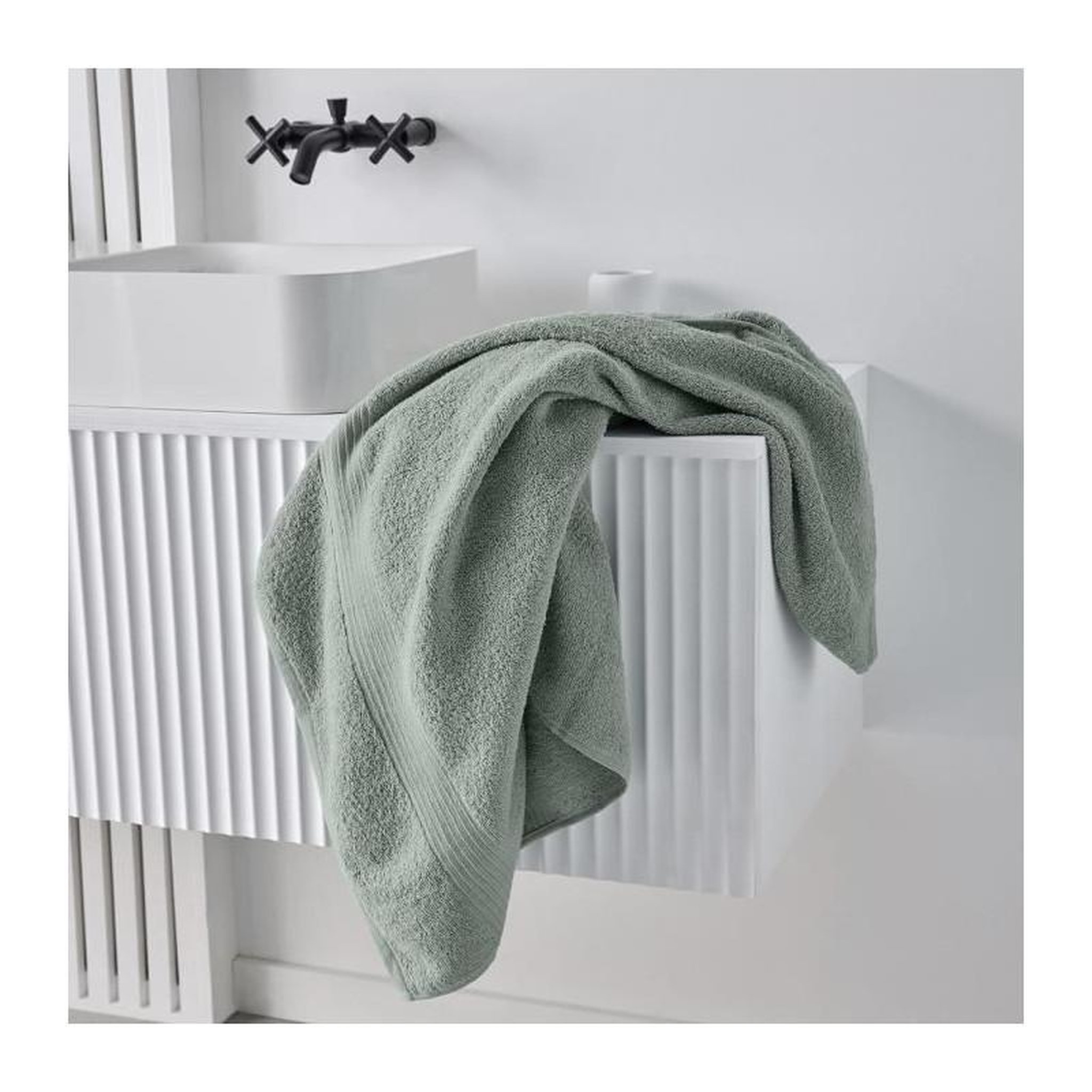 Voir la diapositive 2 : Today Maxi Drap de Bain TODAY 90x150 cm 100% Coton - Celadon