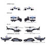 Voir la diapositive 3 : Majorette Majorette Police Force Cars Giftpack, 4pcs. 212053188