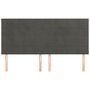 Voir la diapositive 3 : VIDAXL Tetes de lit 4 pcs Gris fonce 100x5x78/88 cm Velours