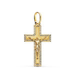 L'ATELIER D'AZUR Pendentif  - Médaille Christ sur la Croix Or 18 Carats 750 Jaune - Chaines Offertes