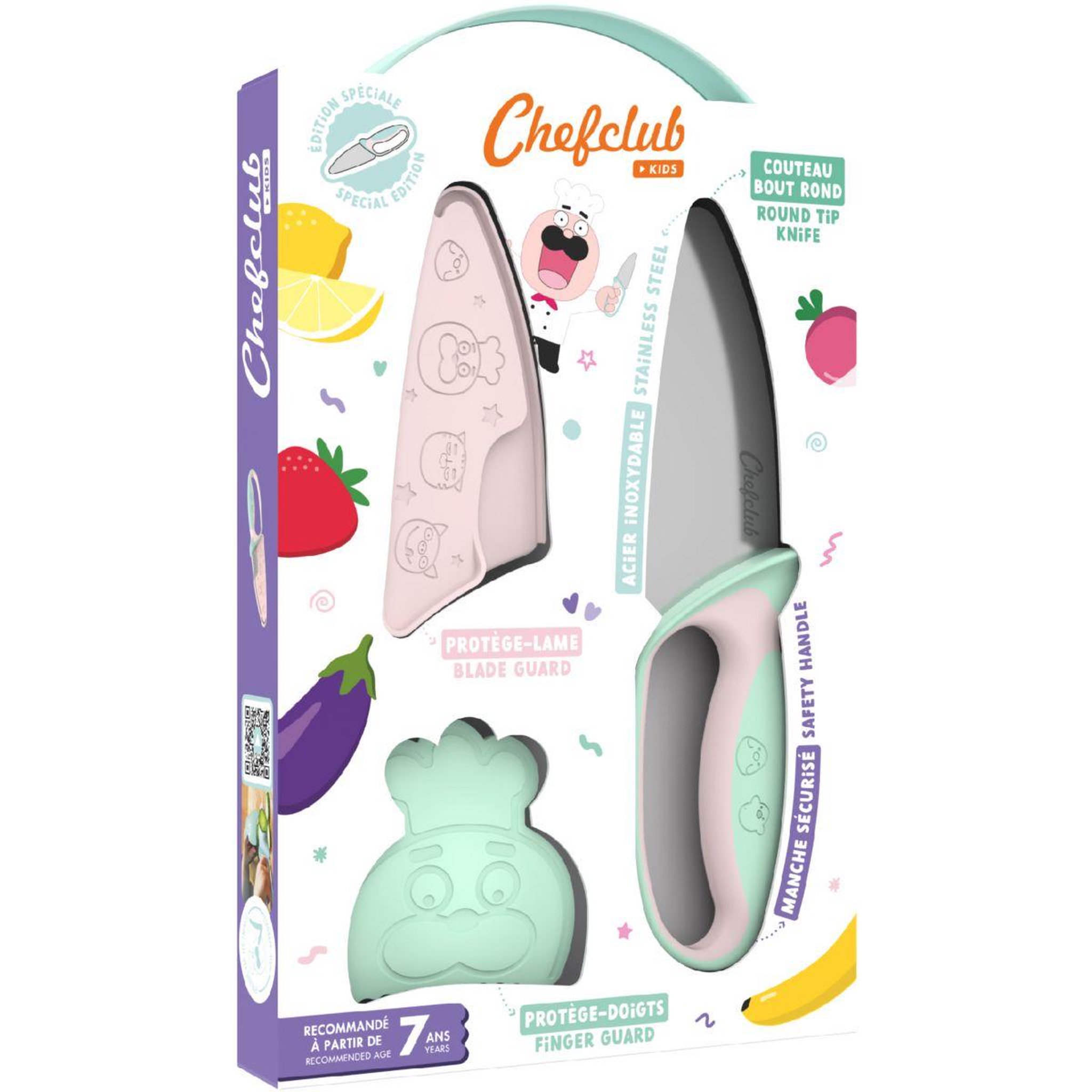 CHEFCLUB Couteau du chef chefclub kids pastel