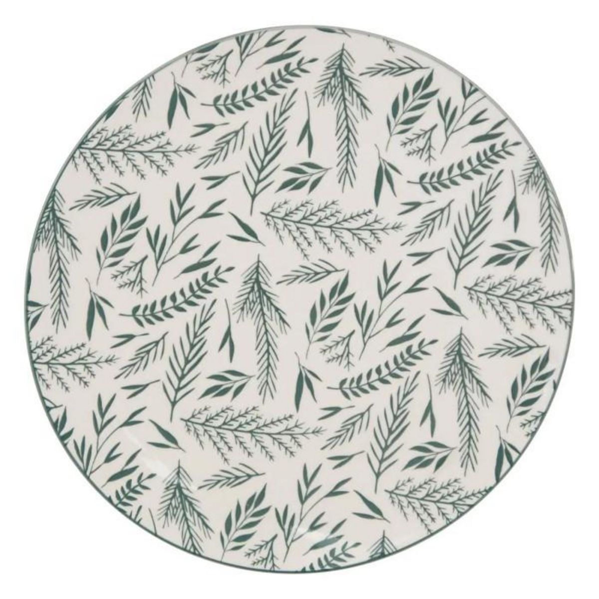 SECRET DE GOURMET Service de Table 12 Pièces  Agathe  26cm Vert