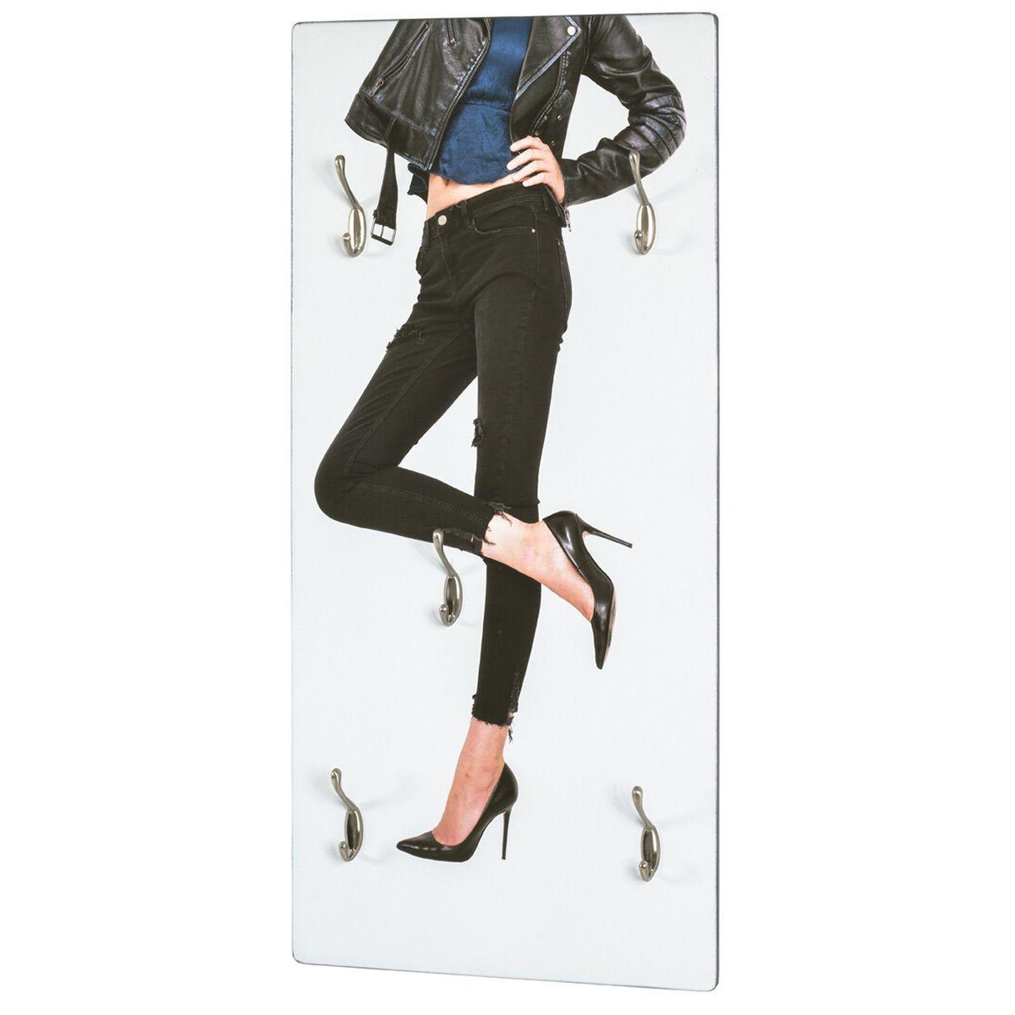 Paris Prix Patère murale 5 crochets  fashion  90cm noir