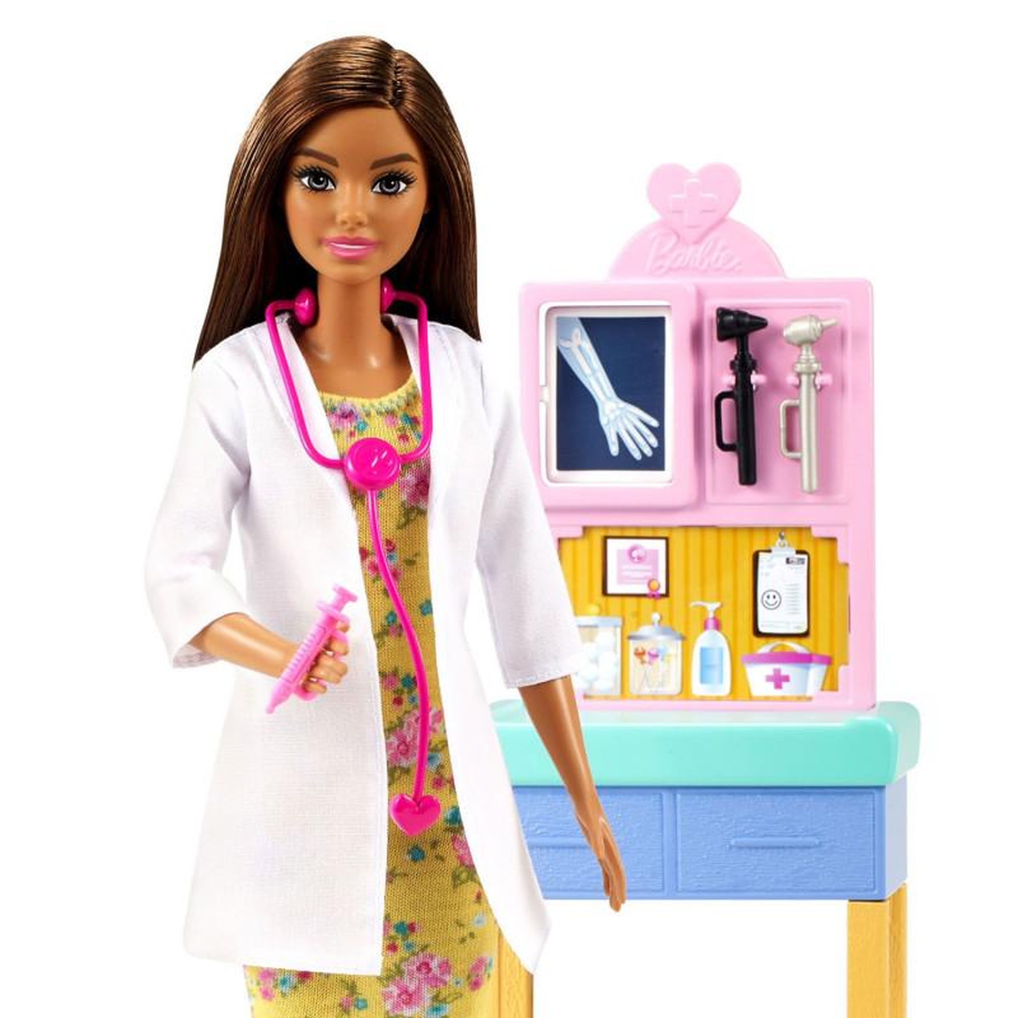 Voir la diapositive 2 : MATTEL MATTEL Barbie Pediatrician - Dark Hair