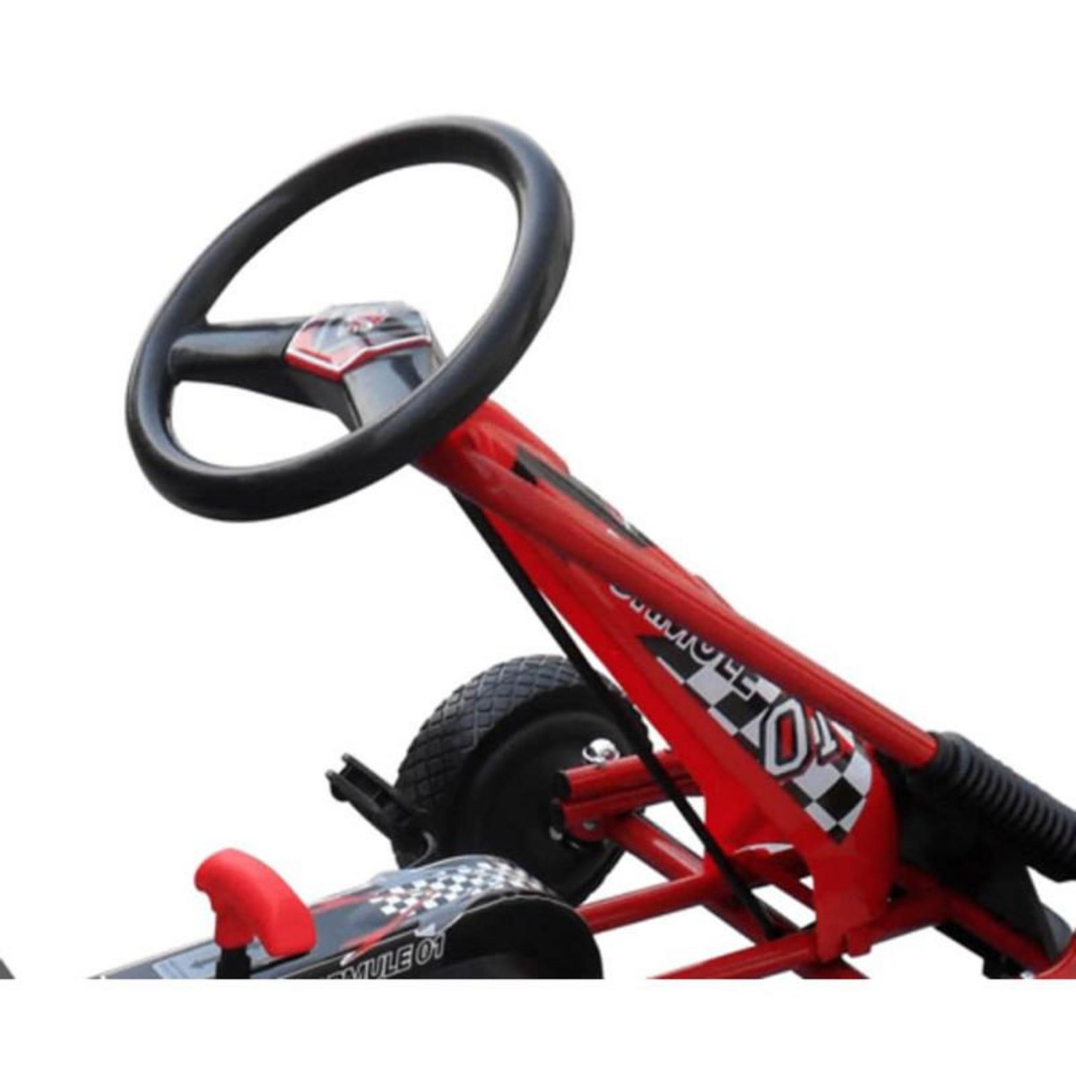 VIDAXL Kart à pédales pour enfants Rouge