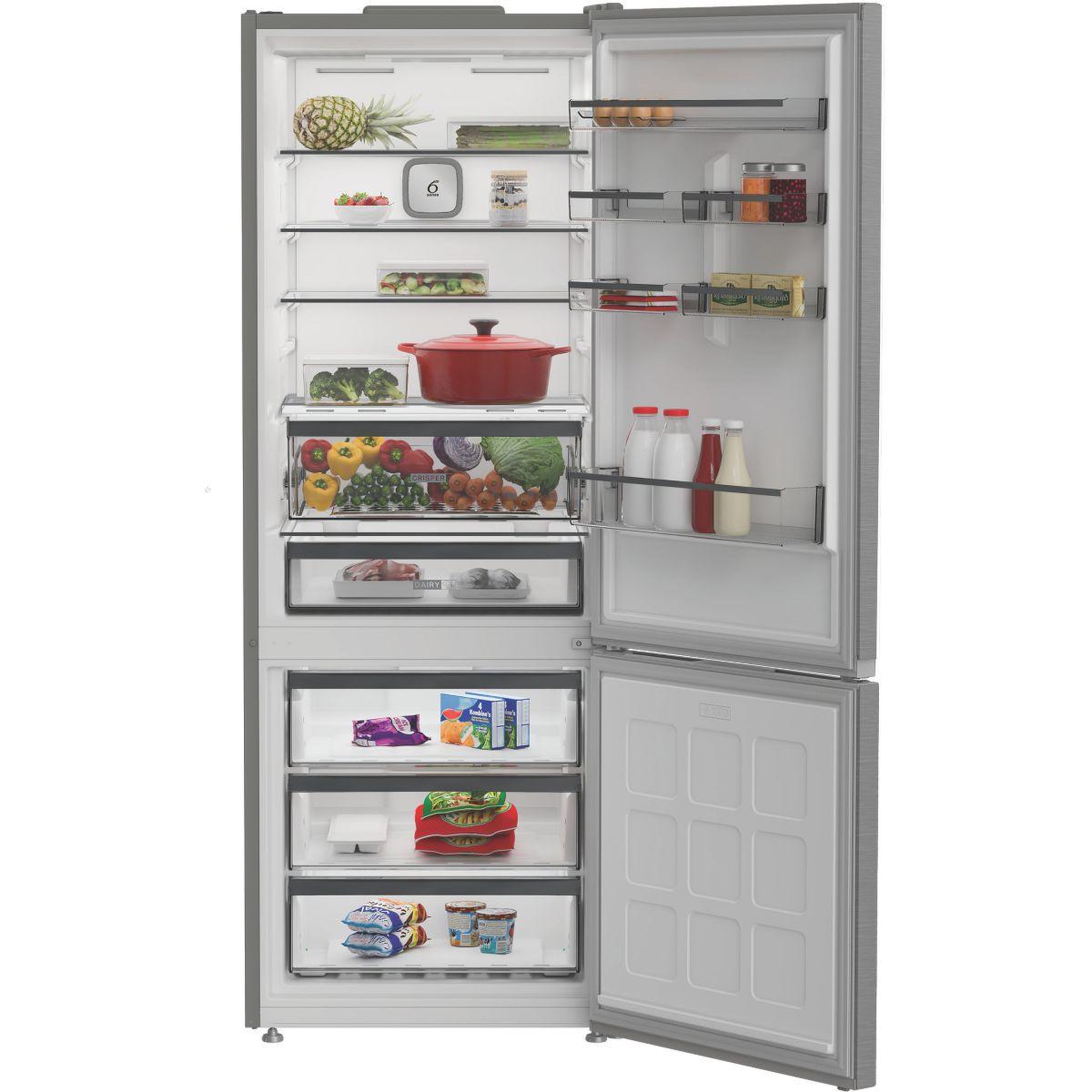 Voir la diapositive 2 : Whirlpool Réfrigérateur combiné WHK26494X6E