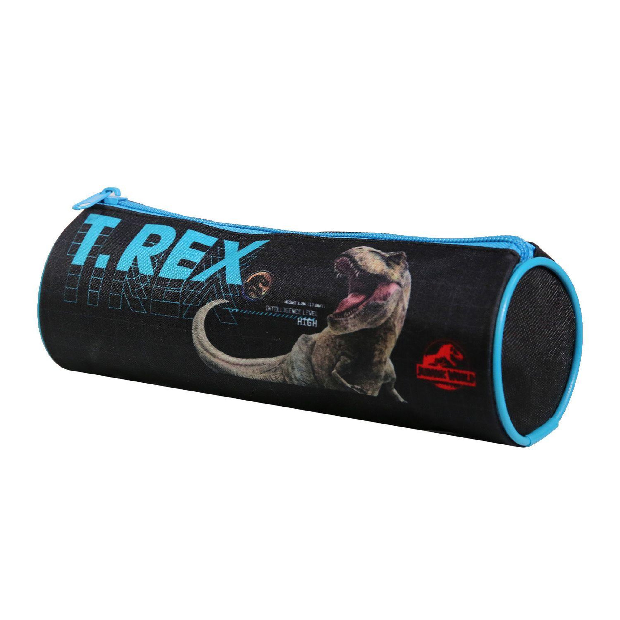 Voir la diapositive 2 : Bagtrotter BAGTROTTER Trousse scolaire ronde Jurassic World Noir T-Rex