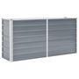 Voir la diapositive 2 : VIDAXL Lit sureleve de jardin Acier galvanise 160x40x77 cm Gris