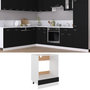 Voir la diapositive 1 : VIDAXL Armoire a four Noir 60x46x81,5 cm Bois d'ingenierie
