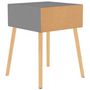 Voir la diapositive 5 : VIDAXL Tables de chevet 2 pcs Gris 40x40x56 cm Bois d'ingenierie