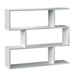 VS VENTA-STOCK Étagère Bibliothèque Bolonia Couleur Blanc 6 étagères, pour Salle à Manger ou Bureau