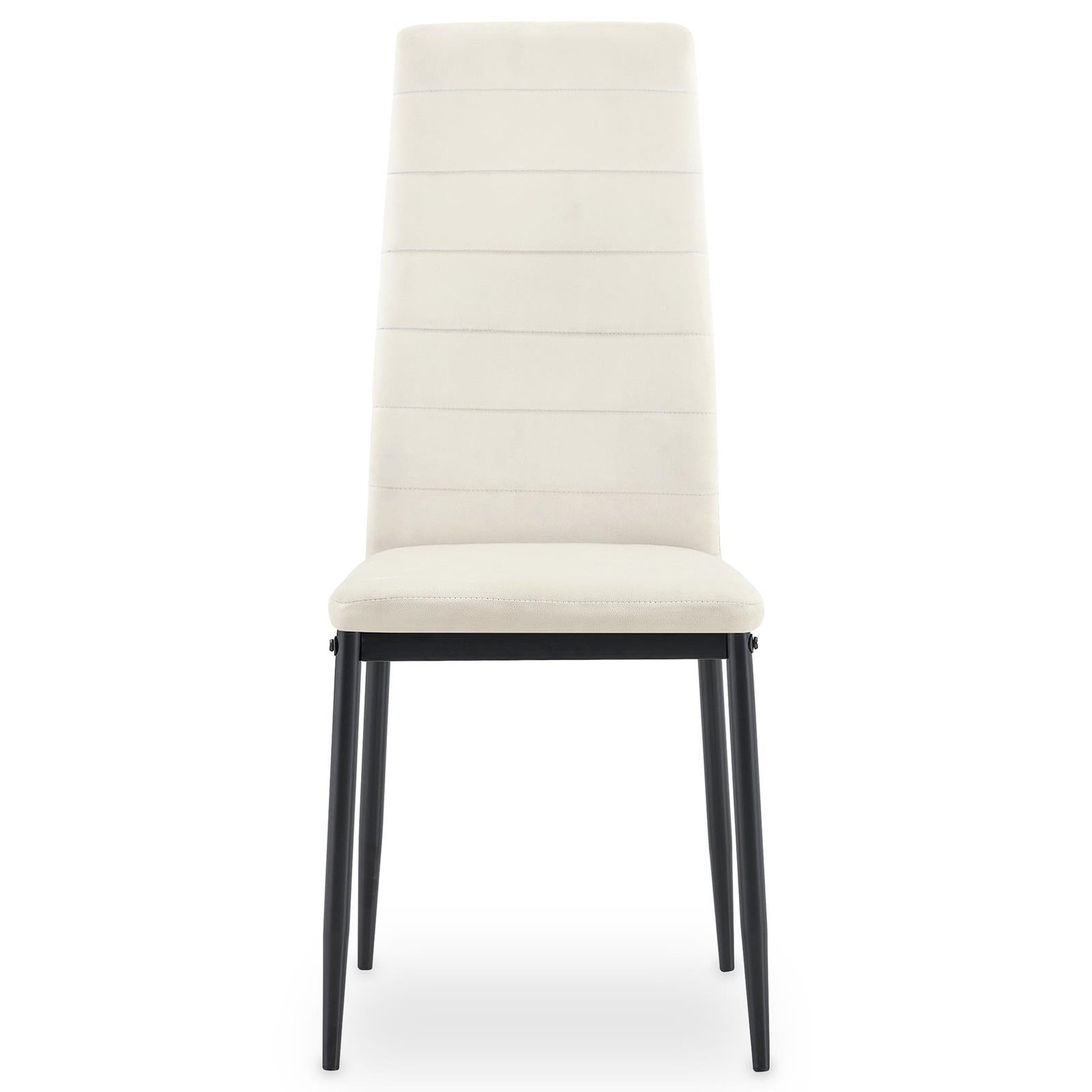 Voir la diapositive 4 : IDIMEX Lot de 4 chaises LEDRO de salle à manger en velours