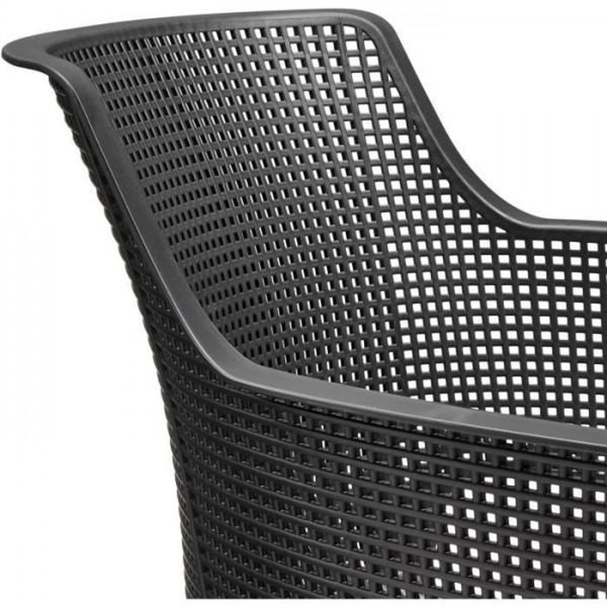 Voir la diapositive 3 : Keter Lot de 6 fauteuils de jardin - Allibert by KETER - ELISA - En résine - Coloris : gris graphite