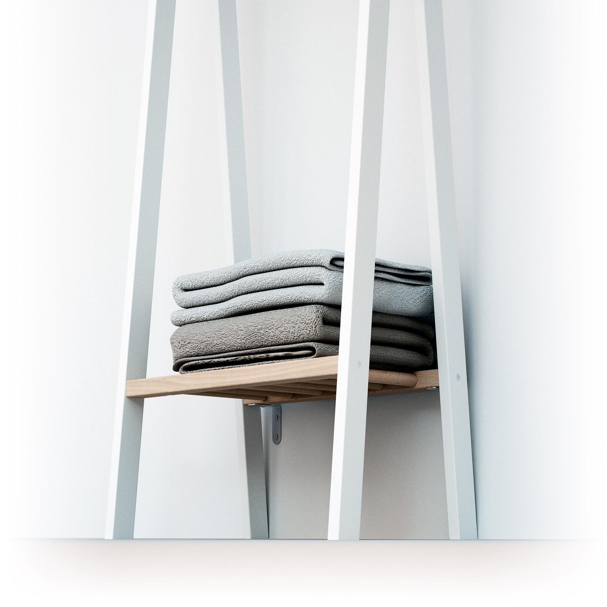 Voir la diapositive 3 : AT4 Porte vêtement enfant en bois hooki 50 x 30 x 130 cm