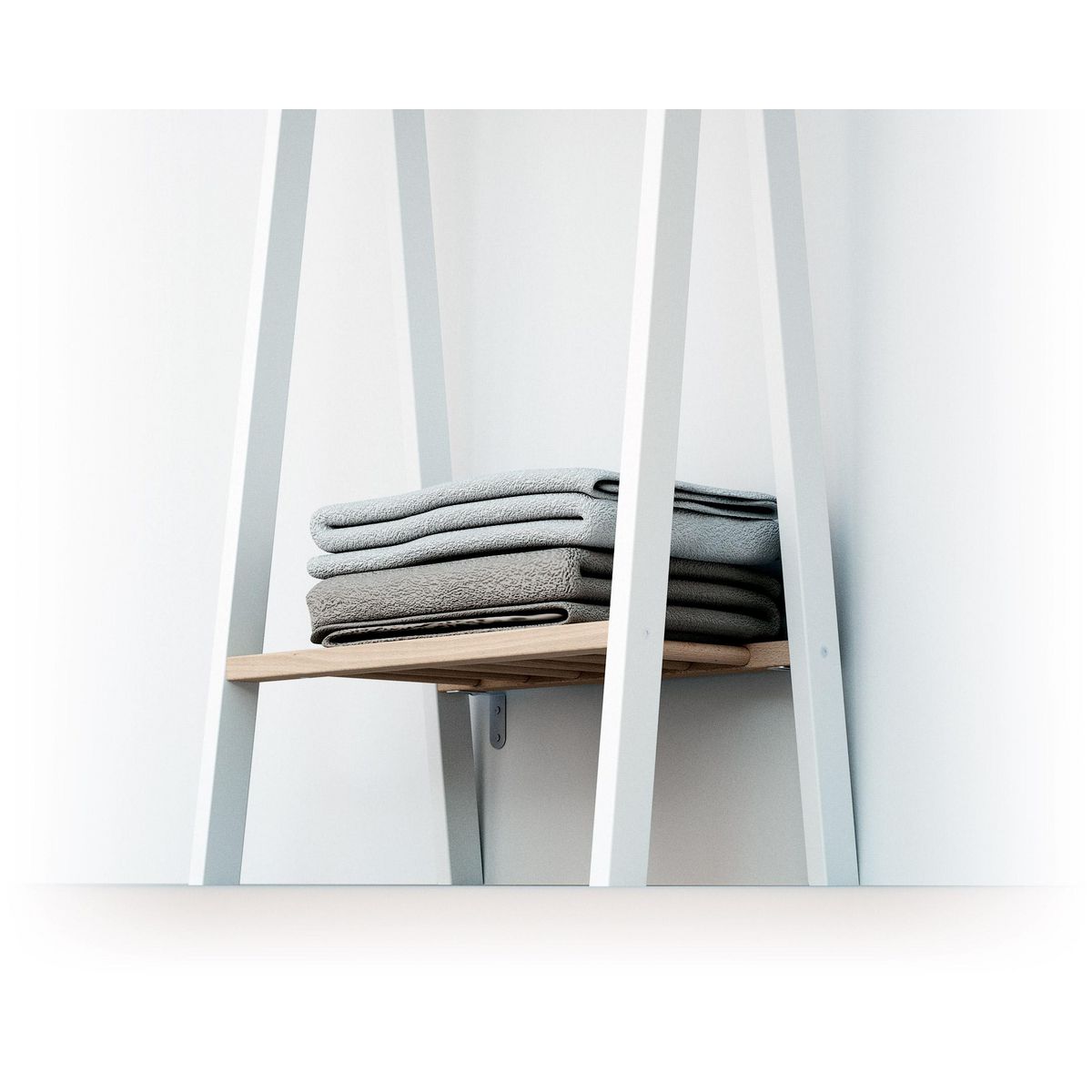 AT4 Porte vêtement enfant ESSENTIEL en bois - 30 x 50 x 130 cm