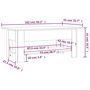 Voir la diapositive 6 : VIDAXL Table basse chene sonoma 102x55x42 cm bois d'ingenierie