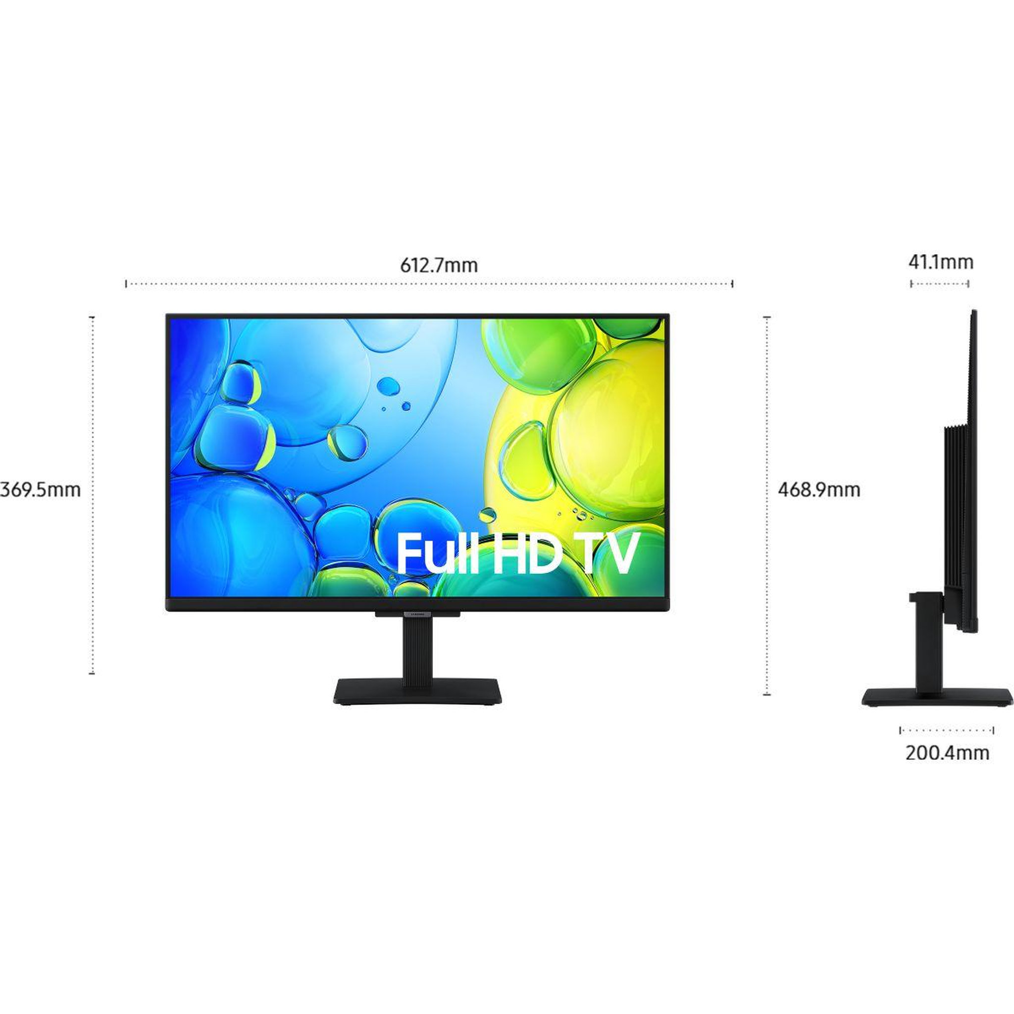 Voir la diapositive 2 : Samsung TV LED TU27F6005 2025-27 pouces (68cm)