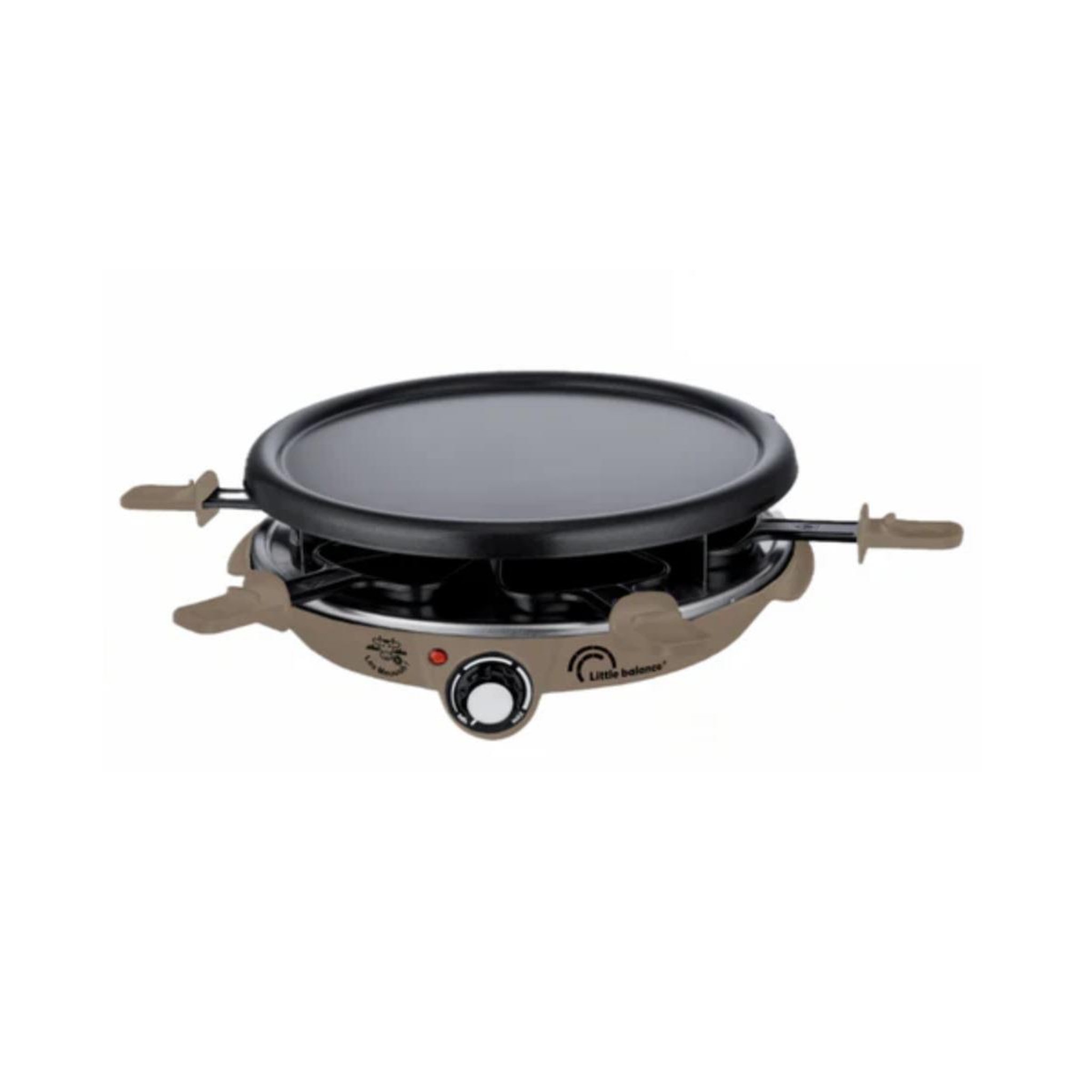 LITTLE BALANCE Appareil à raclette 6 personnes 1200w taupe - 8951