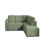 Voir la diapositive 1 : LISA DESIGN Livy - canapé d'angle convertible - avec coffre - en velours côtelé - 5 places - droit