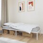 Voir la diapositive 2 : VIDAXL Cadre de lit metal sans matelas blanc 75x190 cm