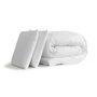Voir la diapositive 5 : SEPTNUITS Pack matelas + sommier kit blanc Memo Zen Mousse à mémoire de forme MAXI épaisseur + Couette + 2 oreillers