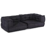 VIDAXL Pouf modulaire anthracite 140x70x36 tissu