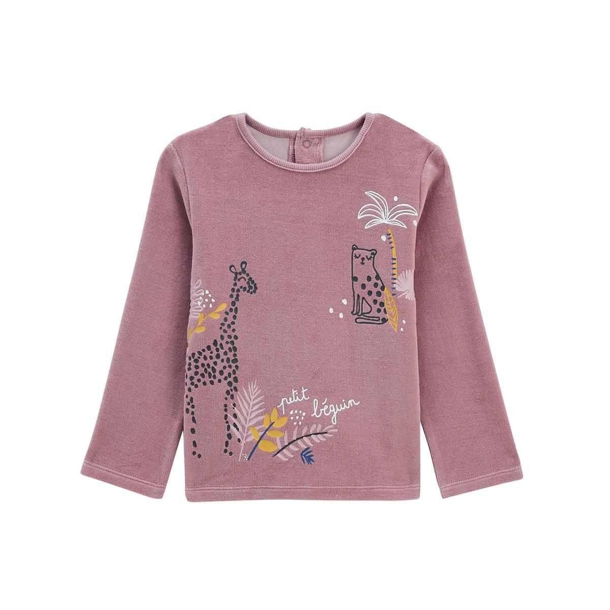 Petit Béguin Pyjama enfant en velours Thaîs