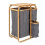 Voir la diapositive 1 : Paris Prix Meuble à Linge 3 Paniers  Bambou  69cm Naturel