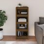 Voir la diapositive 3 : VIDAXL Bibliotheque Marron miel 50x35x125,5 cm Bois de pin massif