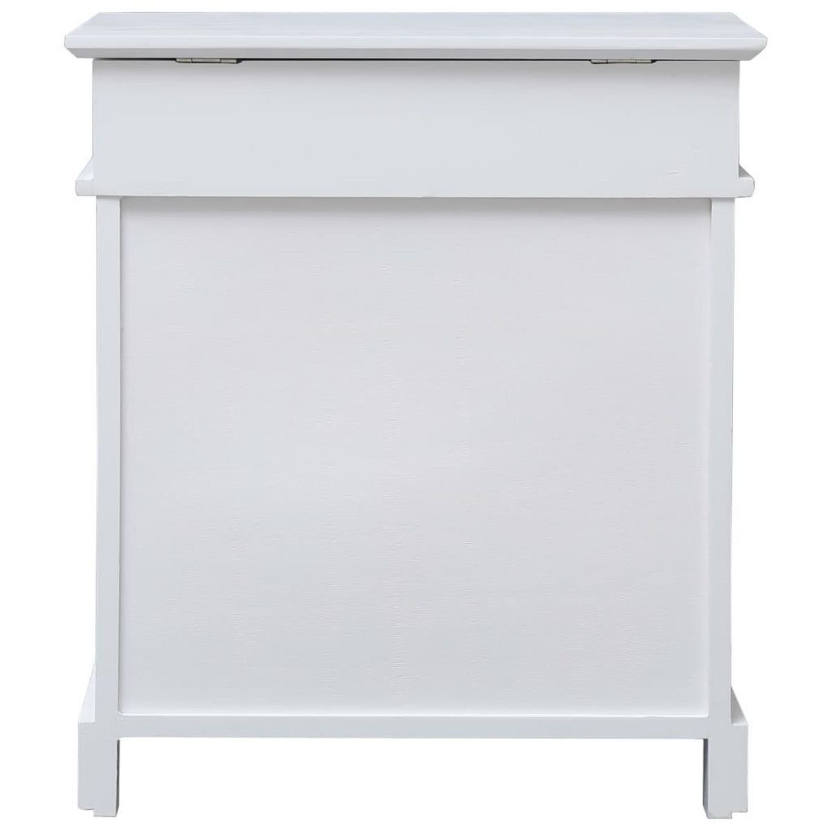 VIDAXL Armoire a chaussures Blanc 50 x 28 x 58 cm Bois de Paulownia